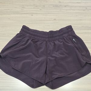 Luluemon Womens Dark Purple Athletic Shorts 4in Inseam Lined